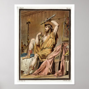 Agamemnon, costume for 'Iphigenia in Aulis' by Jea Poster