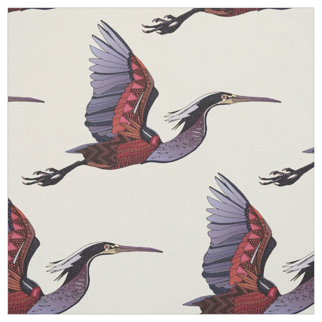 Agami heron parchment fabric (Swatch)