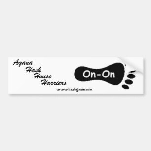 Agana Hash House Harriers bummper sticker