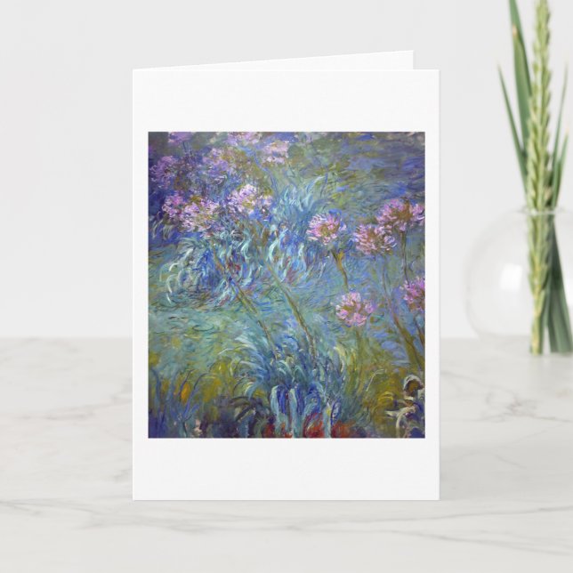 Agapanthus, Monet Card (Front)
