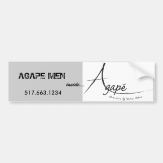 Agape logo black[1], AGAPE MEN - Customised Bumper Sticker