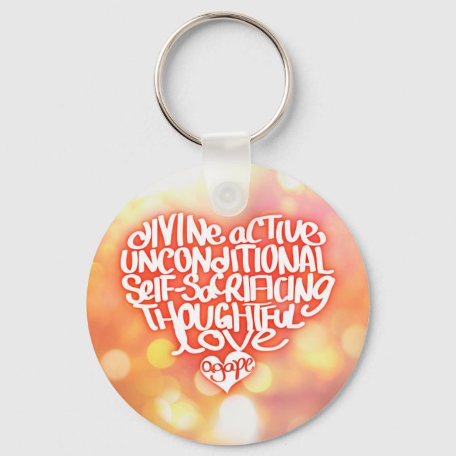 Agape Love Key Ring (Front)