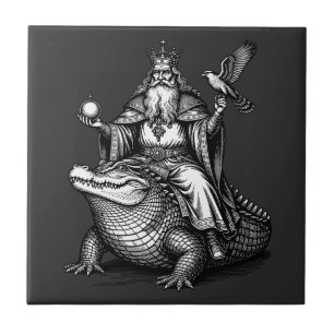 Agares and the Ancient Beast Ceramic Tile
