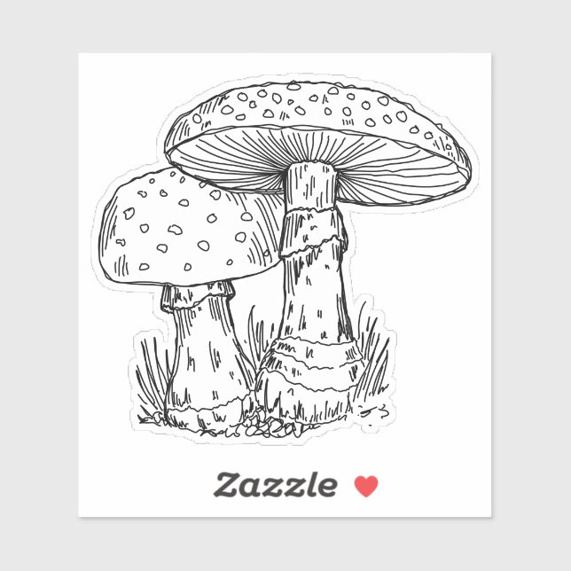 Agaric Mushies Sticker (Sheet)
