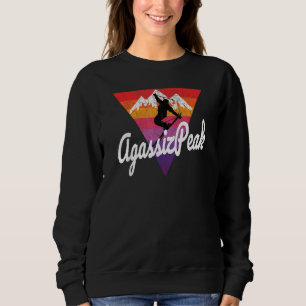 Agassiz Peak Arizona 80s 90s Era Skier Agassiz Ret Sweatshirt
