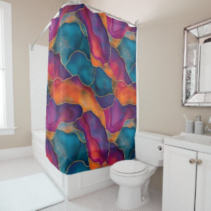 Agate Art Shower Curtain