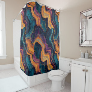 Agate Art Shower Curtain