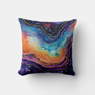 Agate Art Throw Pillow