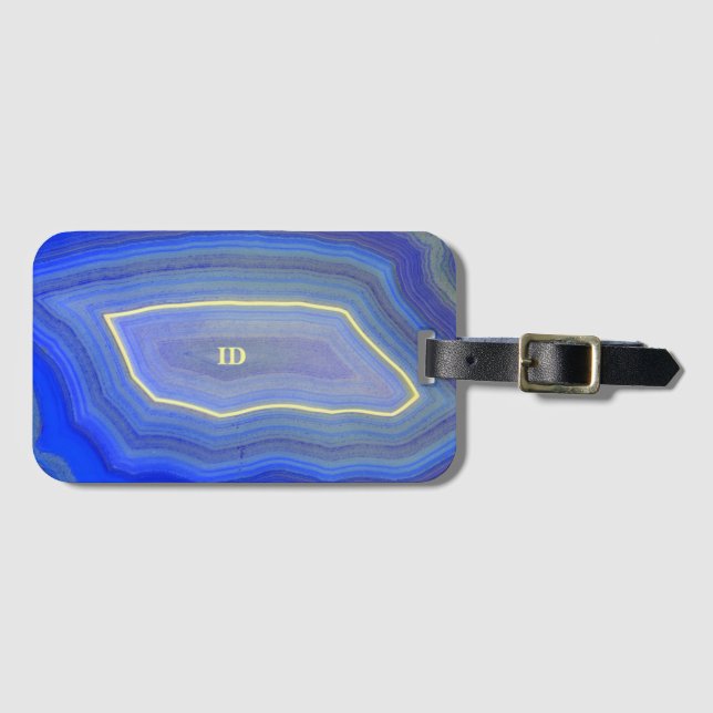 Agate Blue    Luggage Tag (Front Horizontal)