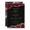 Agate Burgundy Gold Black Modern Wedding