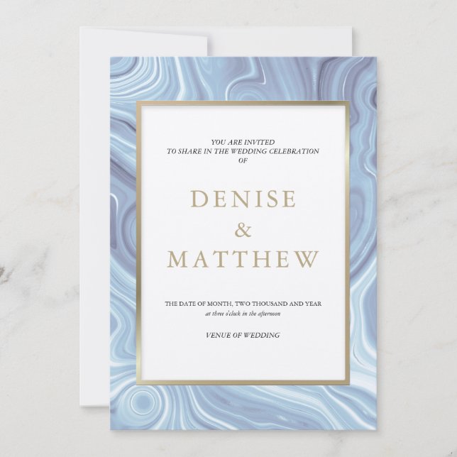 Agate Collection Omphalodes Blue Invitation (Front)