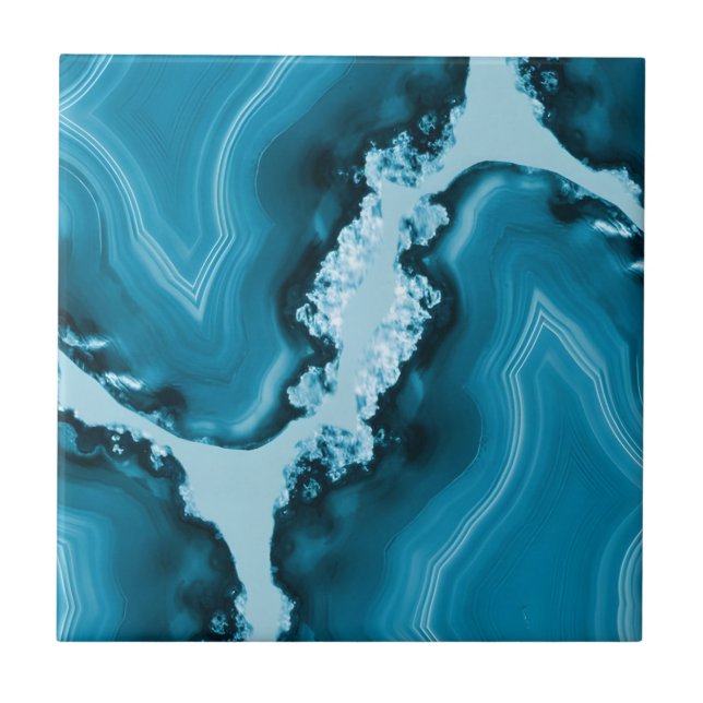 agate contemporary floral motifs tiles  (Front)