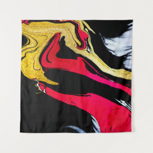Agate Crystal. Golden swirl, artistic design. The Tapestry