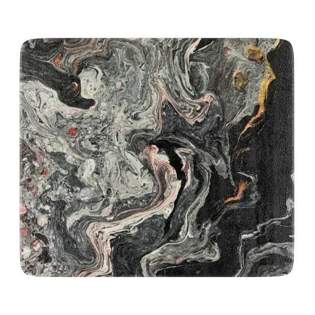 Agate Fluid Marble Cutting Board (Front)