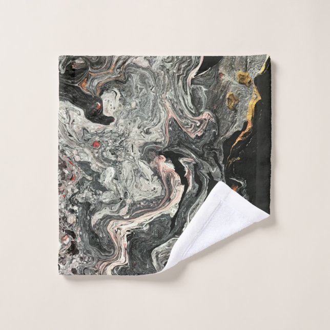 Agate Fluid Marble Wash Cloth (Wash Cloth)