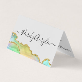 Agate Folded Business Card
