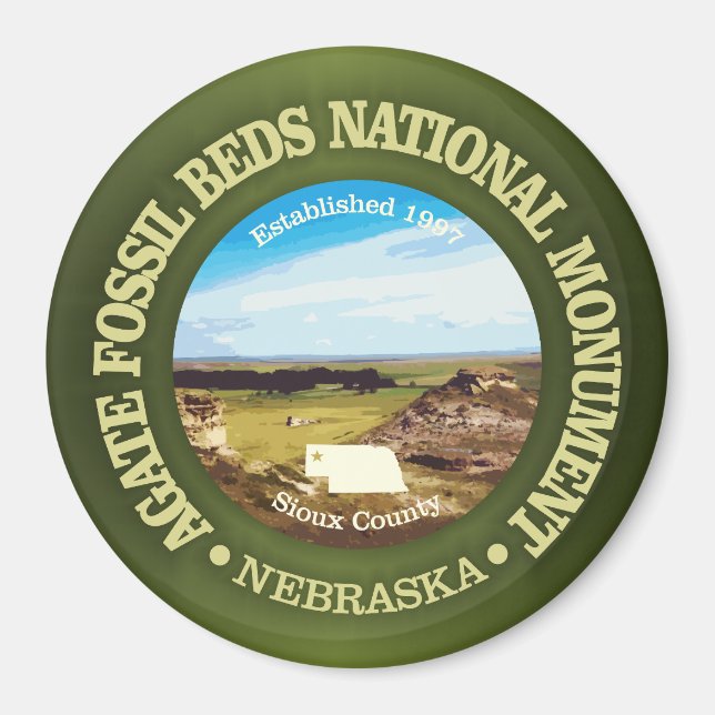 Agate Fossil Beds (NM) Magnet (Front)