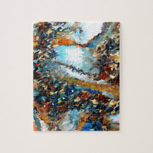Agate Geode Abstract Jigsaw Puzzle