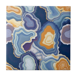 Agate Geode Endless Pattern Ceramic Tile