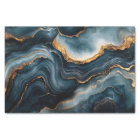 Agate Geode Gold Navy Blue Marble Decoupage