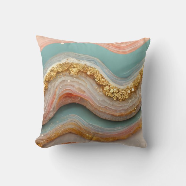 Agate Geode Stone Cushion (Front)