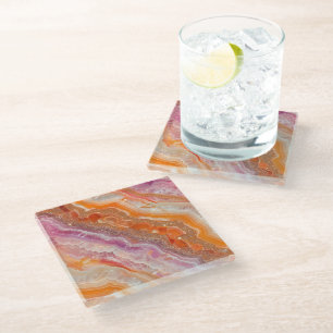 Agate Glass Coaster