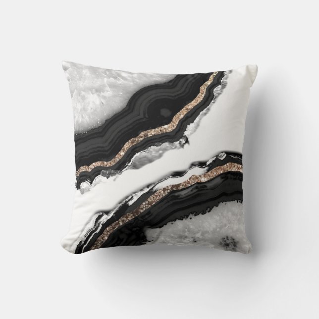 Agate Glitter Glam #2 Cushion (Front)