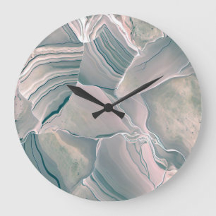 Agate Glow Large Clock