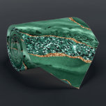 Agate Green Emerald Gold Neck Tie Marble Gemstone<br><div class="desc">Agate Green Gold Glitter Gemstone Marble Emerald Sparkle Personalised Birthday - Anniversary or Wedding Ties / Gift - Or Add Your Name - Text - Make Your Special Gift - Resize and move or remove and add text / elements with customisation tool. Design by MIGNED. Please see my other projects...</div>