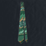 Agate Green Gold Emerald Glitter Marble Neck Tie<br><div class="desc">Neck Ties with Agate Green Gold Glitter Geode Marble Emerald Sparkle Personalised Birthday - Anniversary or Wedding Tie / Gift - Or Add Your Name - Text - Make Your Special Gift - Resize and move or remove and add text / elements with customisation tool. Design by MIGNED. Please see...</div>