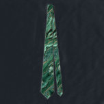 Agate Green Gold Glitter Marble Emerald Neck Tie<br><div class="desc">Neck Tie with Agate Green Gold Glitter Geode Marble Emerald Sparkle Personalized Birthday - Anniversary or Wedding Neck Ties / Gift / Suppliest - Or Add Your Name - Text - Make Your Special Tie / Gift - Resize and move or remove and add text / elements with customization tool....</div>