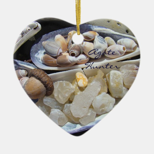 Agate Hunter ornaments gifts Agates Shells (Front)