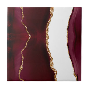 Agate liede vin et or ceramic tile