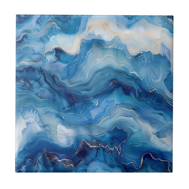 Agate Marble Ceramic Tile (Front)