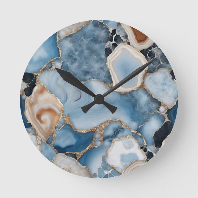 Agate Marble Wall Clock (Front)