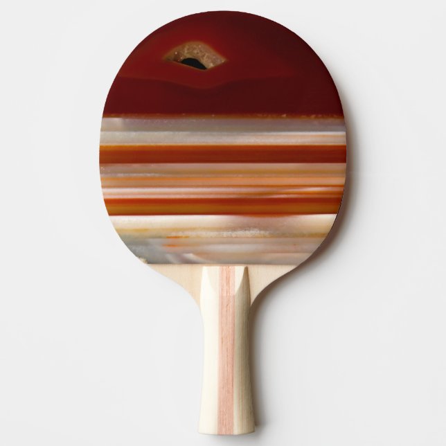 Agate Mineral Rock Nature Photo 2-Sided Print Ping Pong Paddle (Front)