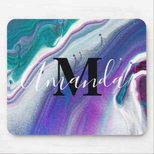 Agate Monogram Mouse Pad