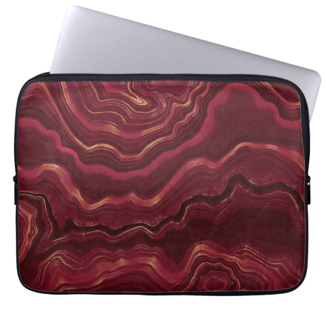 Agate Pattern Laptop Sleeve (Front)