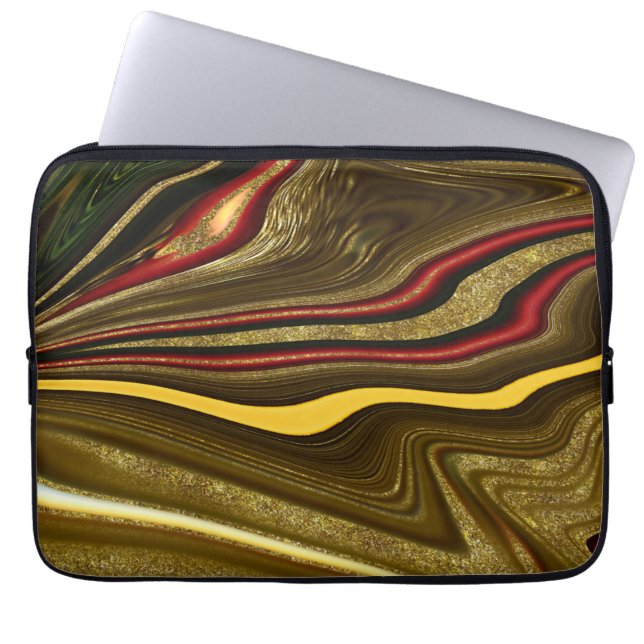 Agate Pattern Laptop Sleeve (Front)