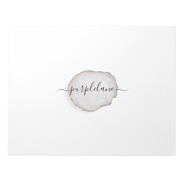 Agate Personalised Notepad (Front)