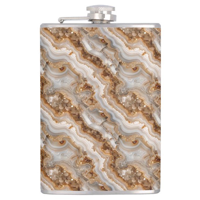 Agate Print Flask (Front)