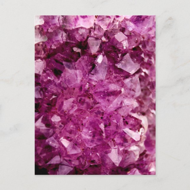 Agate Purple Crystal Postcard (Front)