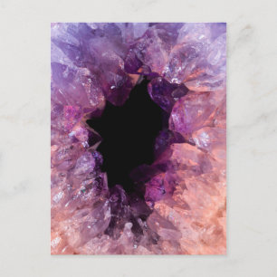 Agate Purple Crystal Postcard
