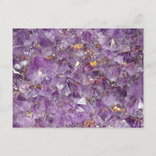 Agate Purple Crystal Postcard