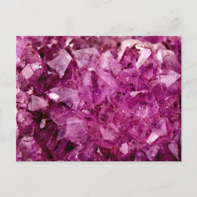 Agate Purple Crystal Postcard (Front)