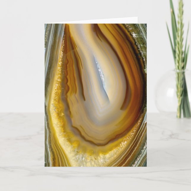 Agate Rock Greeting Card (Front)