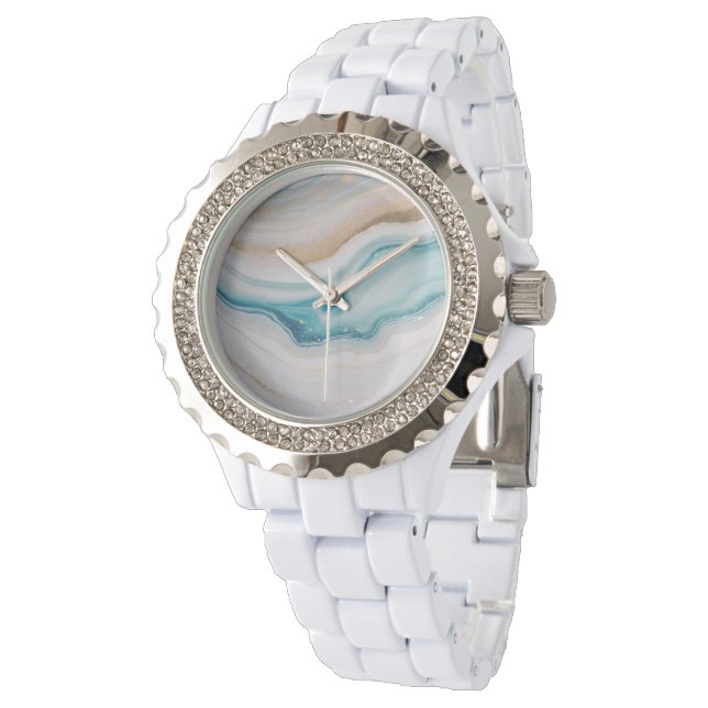 Agate Seascape Watch (Angled)