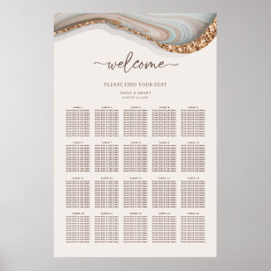 Agate Stone Marble Seating Chart