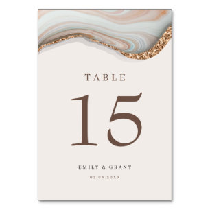Agate Stone Marble Table Number