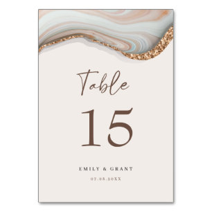 Agate Stone Marble Table Number